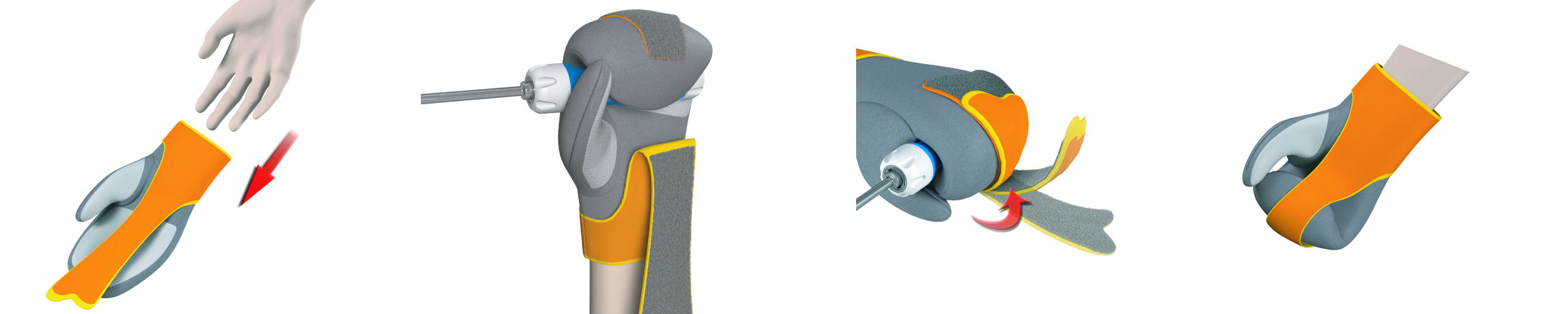 The Gripeeze strap in four easy steps Gripeeze Strapping System